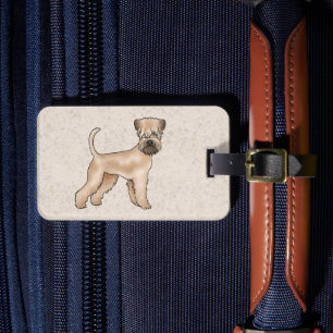 Étiquette À Bagage Tervueren à poil doux avec texte personnalisé