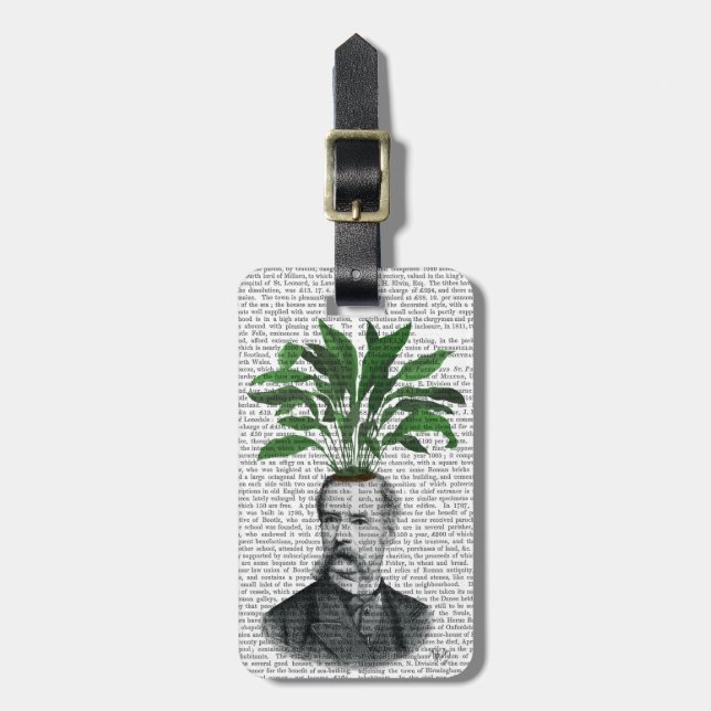 Étiquette À Bagage Tête du Plante Aspidistra (Devant Vertical)