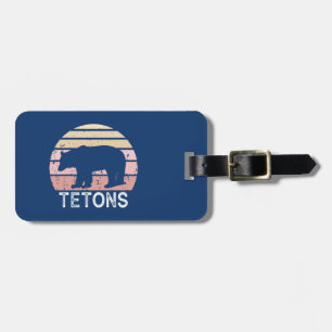 Étiquette À Bagage Tétons Ours rétro