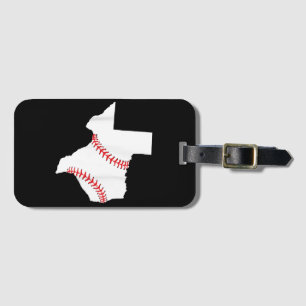Étiquette À Bagage Texas Baseball State drôle Texas Baseball