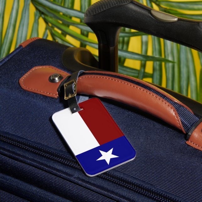 Étiquette À Bagage Texas : Drapeau du Texas (Insitu Rectoal 1)