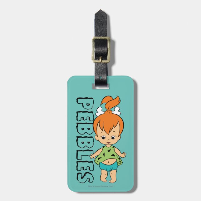 Étiquette À Bagage The Flintstones | Pebbles Flintstone (Devant Vertical)