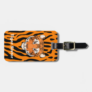 Étiquette À Bagage Thème bilatéral de "soeur de tigre" d'étiquette de
