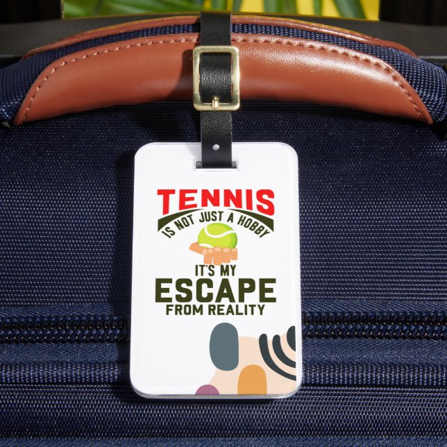 Étiquette À Bagage Thème De Tennis (Insitu Rectoal 2)