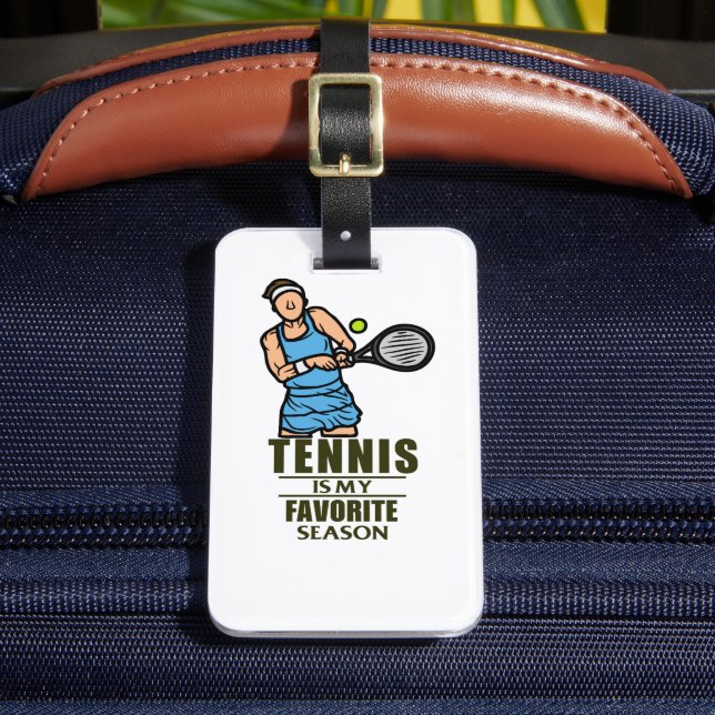 Étiquette À Bagage Thème De Tennis (Insitu Rectoal 2)