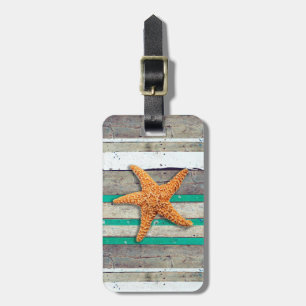 Étiquette À Bagage Thème Plage Starfish Mariage Rustique