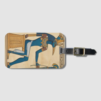 Étiquette À Bagage Thoth, Dieu égyptien. Émeraude Tablettes.