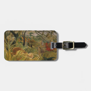 Étiquette À Bagage Tigre de Rousseau étiquette de bagage texte person