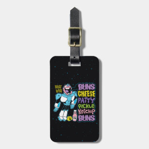 Étiquette À Bagage Titans Ados, allez !   Cyborg Burger Rap
