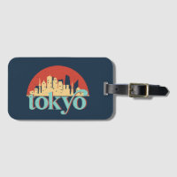 Tokyo Japan Skyline Retro Travel Art