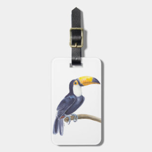 Étiquette À Bagage Toucan, oiseau tropical