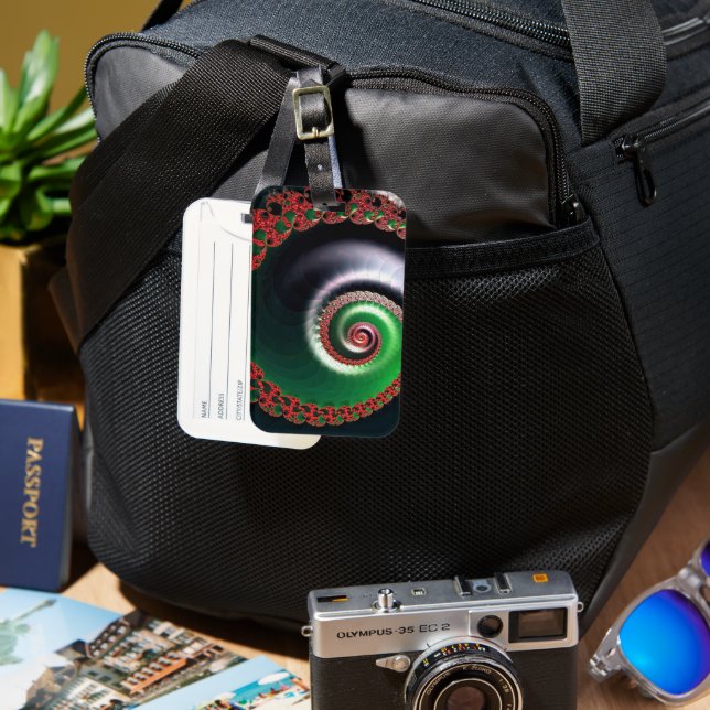 Étiquette À Bagage Tourbillon infini (Recto & Verso)