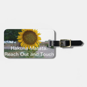 Étiquette À Bagage Tournesol Art Imprimer Personnaliser Produit