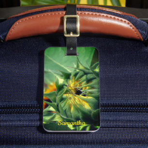 Étiquette À Bagage Tournesol se dépliant personnalisé