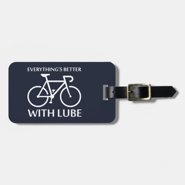 Étiquette À Bagage Tout va mieux avec Lube (Devant horizontal)