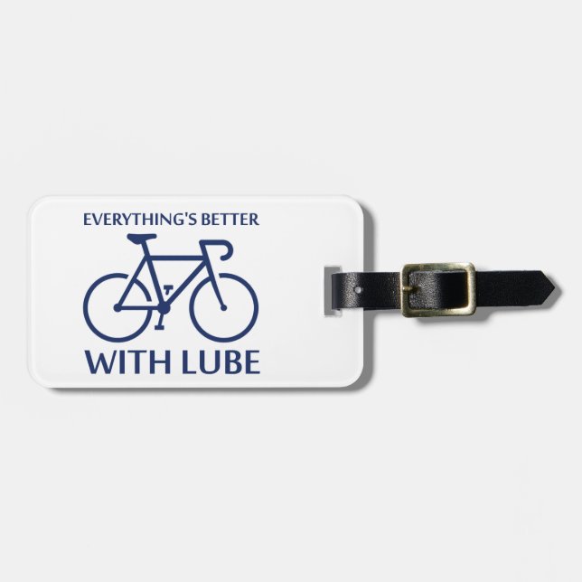 Étiquette À Bagage Tout va mieux avec Lube (Devant horizontal)