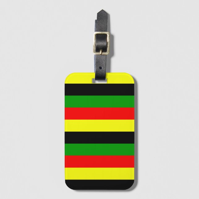 Étiquette À Bagage Traces Afrocentriques (Devant Vertical)