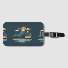 Étiquette À Bagage Travel Pattern Luggage Tag