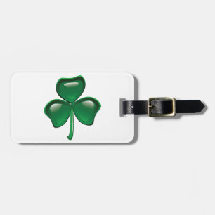 Étiquette À Bagage Trèfle à trois feuilles Shamrock vert
