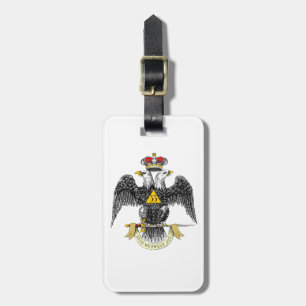 Étiquette À Bagage trente-troisième Noir écossais Eagle de rite de de