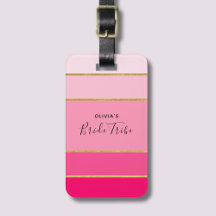 Tribu de la Mariée Rose & Or Enterrement de Vie de