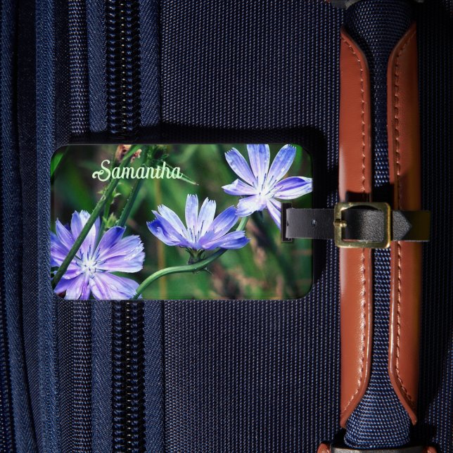 Étiquette À Bagage Trio Fleur Fleurs Fleurs Fleurs Fleurs Fleurs Bleu (Insitu Rectoal 4)