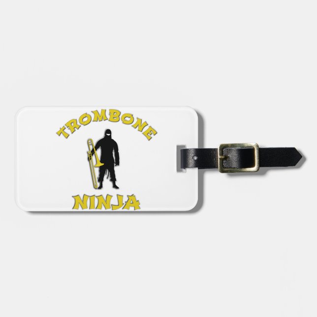 Étiquette À Bagage Trombone Ninja (Devant horizontal)