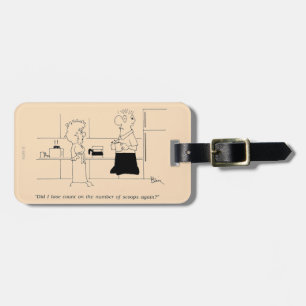 Étiquette À Bagage Trop de café