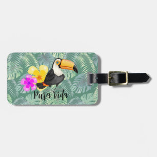 Étiquette À Bagage Tropical Toucan Pura Vida Design