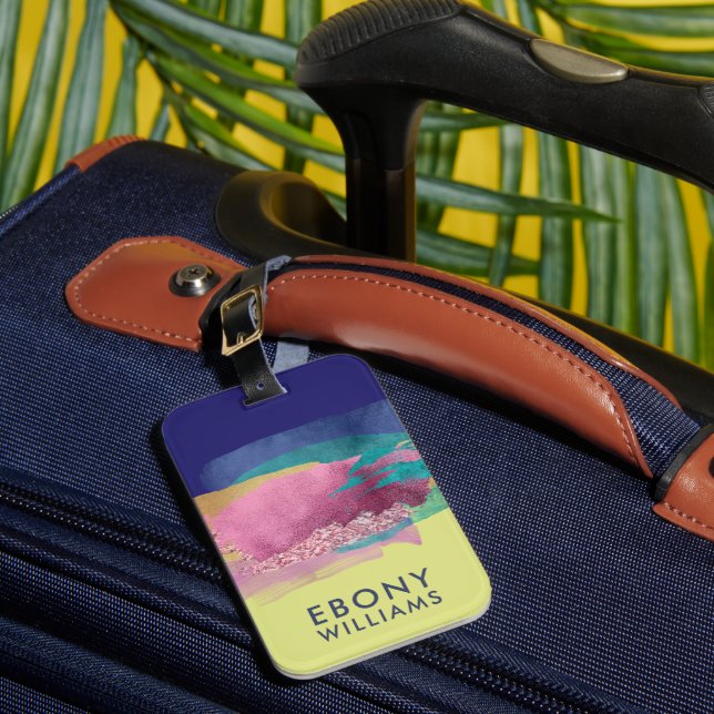 Étiquette À Bagage Trucs de pinceau Abstrait (Insitu Rectoal 1)