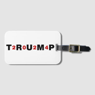 Étiquette À Bagage Trump 2024 Rouge
