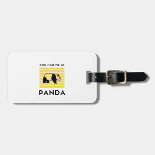 Étiquette À Bagage Tu m'as eu à Panda
