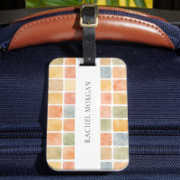 TUILES AQUARELLE BOHO COULEUR TERRE Personnalisé