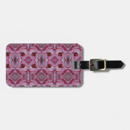 Étiquette À Bagage Tulipe rose Ikat 2 Trop