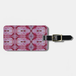 Étiquette À Bagage Tulipe rose Ikat 4