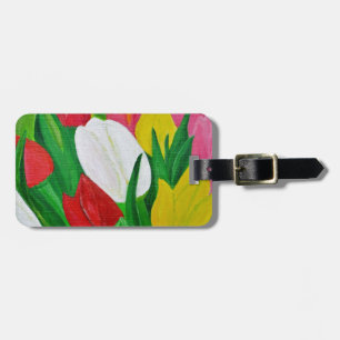 Étiquette À Bagage Tulipes 2a