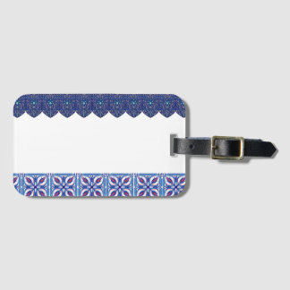 Étiquette À Bagage  Turkish Ottoman Design Blue Luggage tag