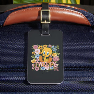 Étiquette À Bagage TWEETY™ Broderie Florale Graphique