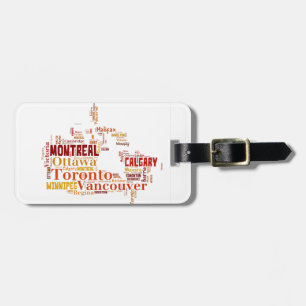 Étiquette À Bagage Type de mot "Canada"