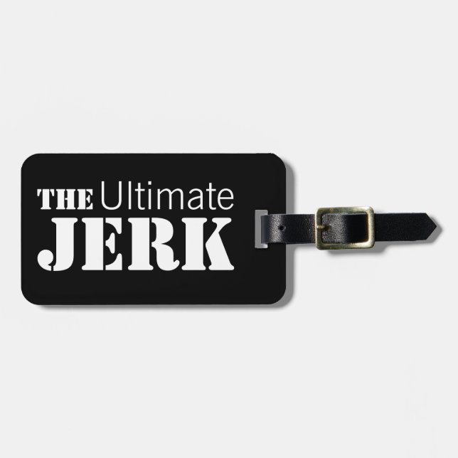 Étiquette À Bagage Ultime Jerk Humoristique (Devant horizontal)