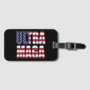 Étiquette À Bagage Ultra MAGA Trump Supporter 💡 Great Again USA