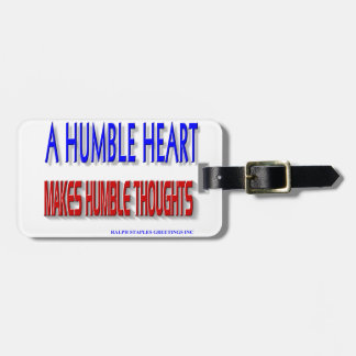 ÉTIQUETTE À BAGAGE UN COEUR HUMBLE