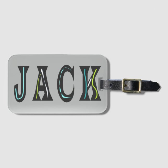Étiquette À Bagage Un Homme Nommé Jack Est De Retour (Devant Horizontal)