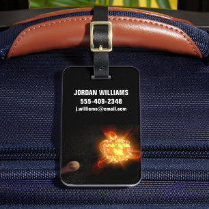 Étiquette À Bagage Un jeune nain rouge