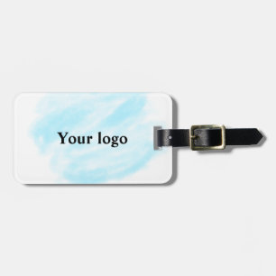 Étiquette À Bagage Un logo personnalisé simple et élégant ici compagn