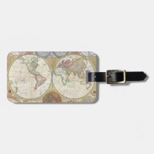Étiquette À Bagage Une carte générale du monde par Samuel Dunn 1794
