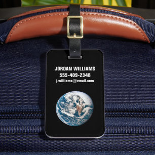 Étiquette À Bagage Une Terre Tirée De L'Appareil Spacecraft Apollo 10