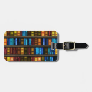 Étiquette À Bagage Une Vibe De Bibliothèque Amusante Avec Bibliothèqu