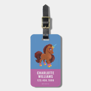 Étiquette À Bagage Unique la licorne debout Fière