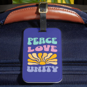 Étiquette À Bagage Unité de l'amour pour la paix